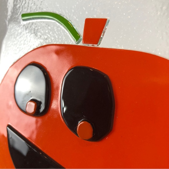 Tag Glass Serving Tray Dish Spreader Fuse Texture Halloween Thanksgiving Dessert - Picture 4 of 9